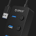 Orico W9PH4 U3 4 Ports USB 3.0 HUB Black